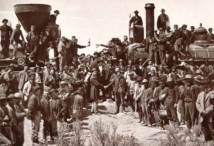 Monument to Chinese American Railroad Workers Photo Credit: The National Archives, 1869.