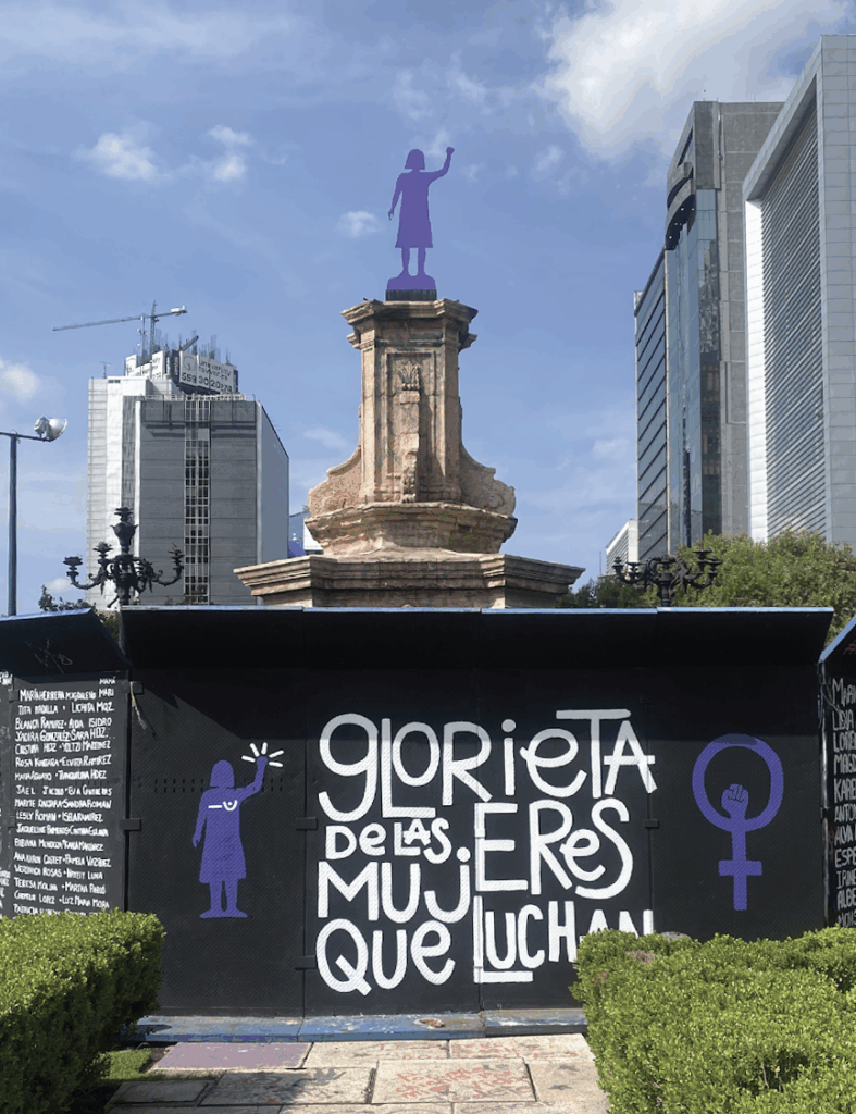 Front View of the Glorieta de las Mujeres que Luchan for case study page. Photo Credit: G.C. Correa.